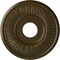 Ekena Millwork Berkshire Ceiling Medallion (Fits Canopies up to 7"), 15 3/4"OD x 3 7/8"ID x 3/4"P, Brass CM15BEBRS - alternate 1